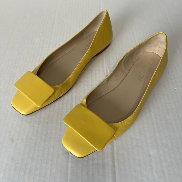 Bells & Becks Womens The Emma Yellow Square Toe Ballet Flats Slip On Casual 40.5 - Picture 5 of 16